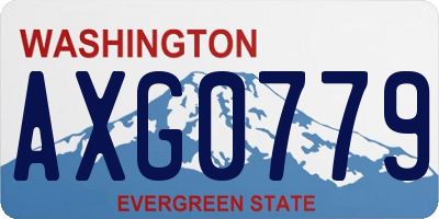 WA license plate AXG0779