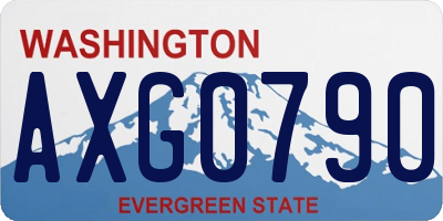 WA license plate AXG0790