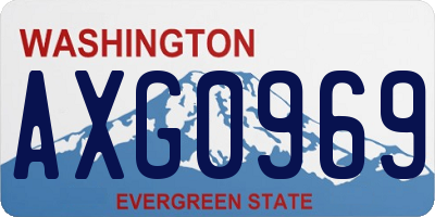 WA license plate AXG0969