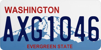 WA license plate AXG1046