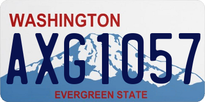 WA license plate AXG1057