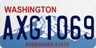 WA license plate AXG1069