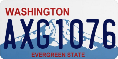 WA license plate AXG1076