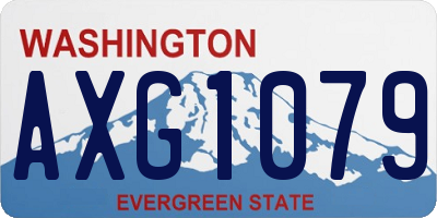 WA license plate AXG1079