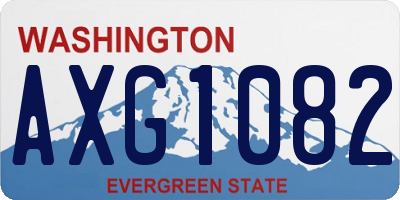 WA license plate AXG1082