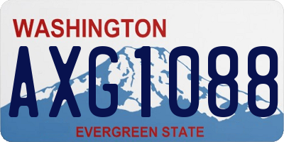 WA license plate AXG1088