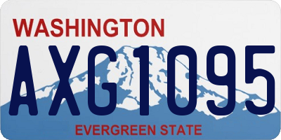 WA license plate AXG1095