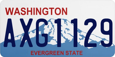 WA license plate AXG1129