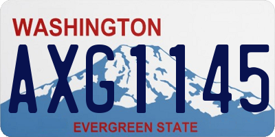 WA license plate AXG1145
