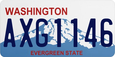 WA license plate AXG1146
