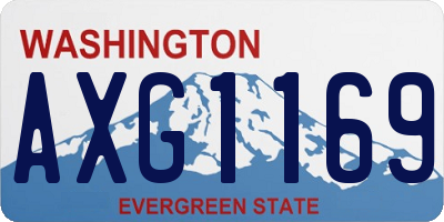 WA license plate AXG1169