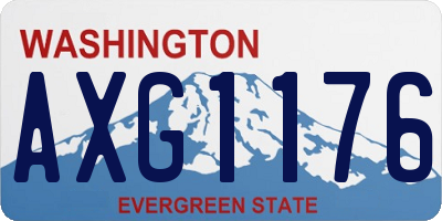 WA license plate AXG1176