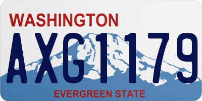 WA license plate AXG1179