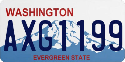 WA license plate AXG1199