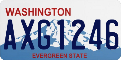 WA license plate AXG1246