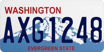 WA license plate AXG1248