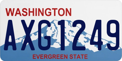 WA license plate AXG1249