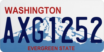 WA license plate AXG1252