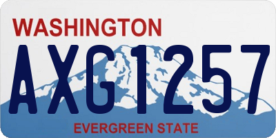 WA license plate AXG1257