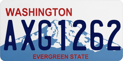 WA license plate AXG1262