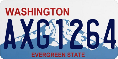 WA license plate AXG1264