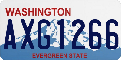 WA license plate AXG1266