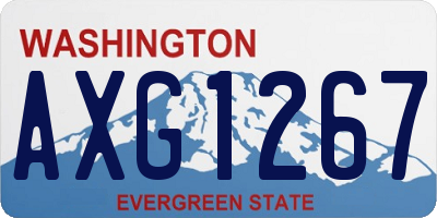 WA license plate AXG1267
