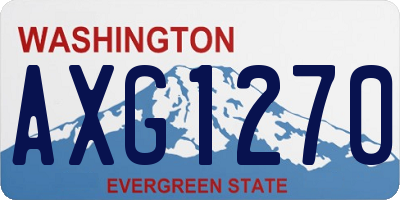 WA license plate AXG1270