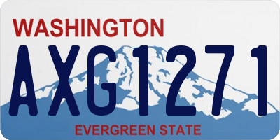 WA license plate AXG1271