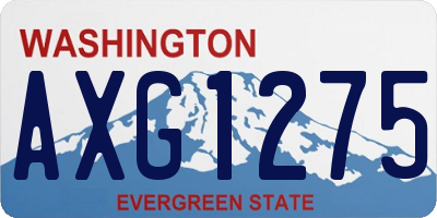 WA license plate AXG1275