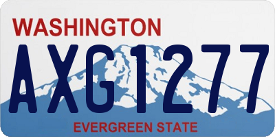 WA license plate AXG1277