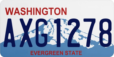 WA license plate AXG1278