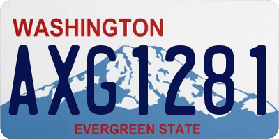 WA license plate AXG1281