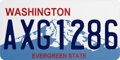 WA license plate AXG1286