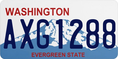 WA license plate AXG1288