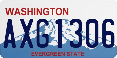 WA license plate AXG1306