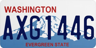 WA license plate AXG1446