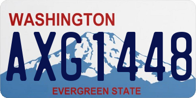 WA license plate AXG1448
