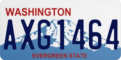 WA license plate AXG1464