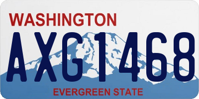 WA license plate AXG1468