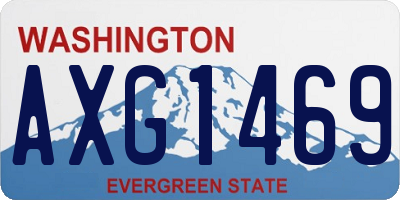 WA license plate AXG1469
