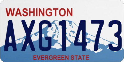 WA license plate AXG1473