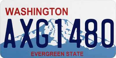 WA license plate AXG1480