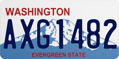 WA license plate AXG1482