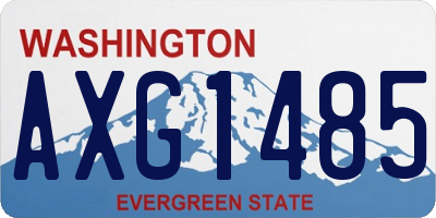 WA license plate AXG1485