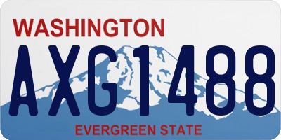 WA license plate AXG1488