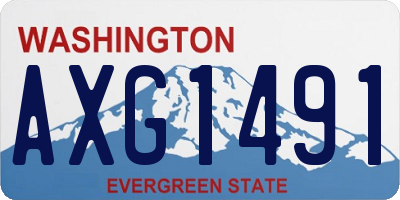 WA license plate AXG1491