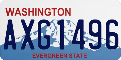 WA license plate AXG1496