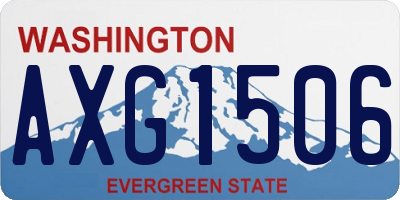 WA license plate AXG1506