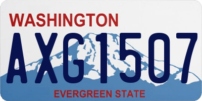 WA license plate AXG1507